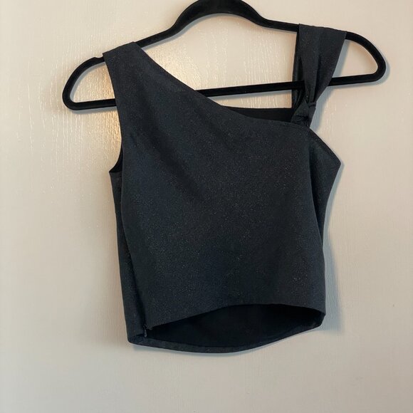 Jessica by Christopher L Beaded Cropped Blouse Size 2 - Picture 2 of 4